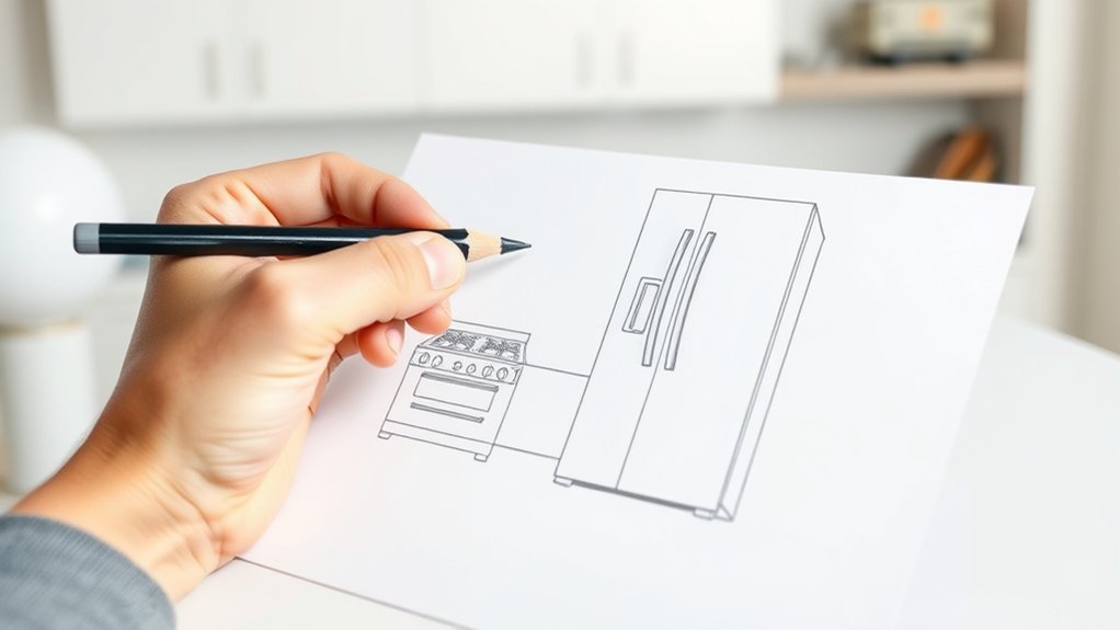 simple appliance sketching tips