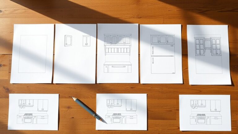 simple kitchen drawing guide