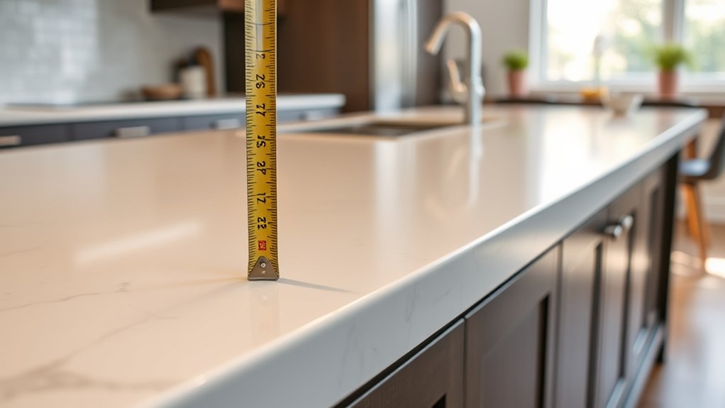 standard kitchen counter height