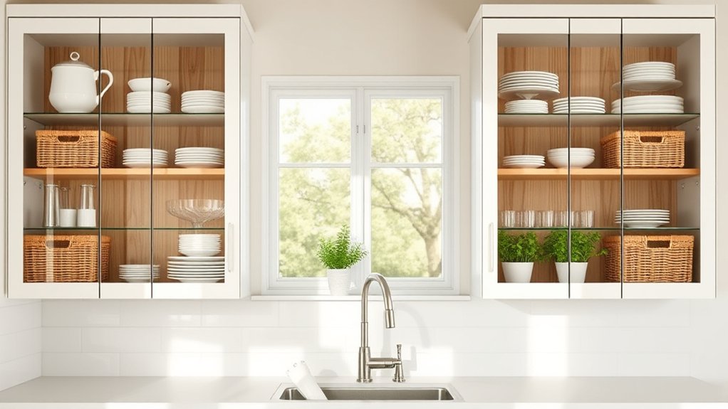 stylish organized kitchen display