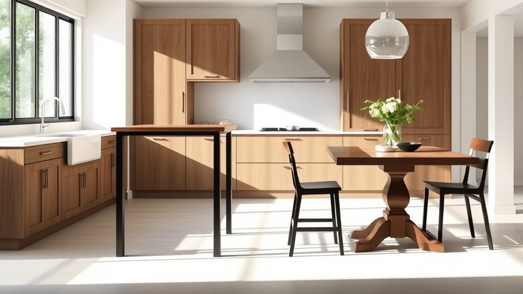 What Is the Standard Tall Kitchen Table Height? 4 tall modern versatile functional
