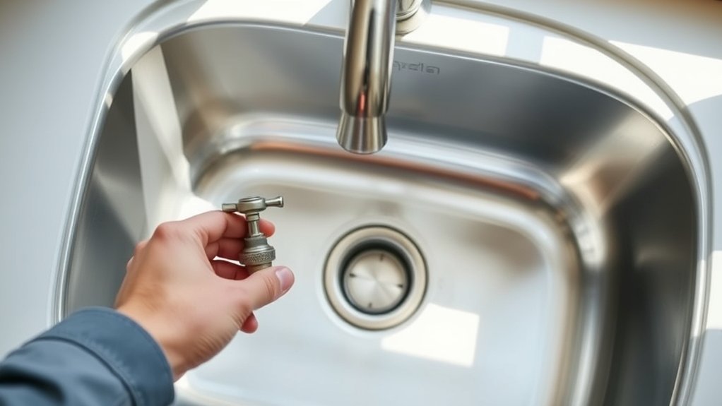 turn off water clear sink